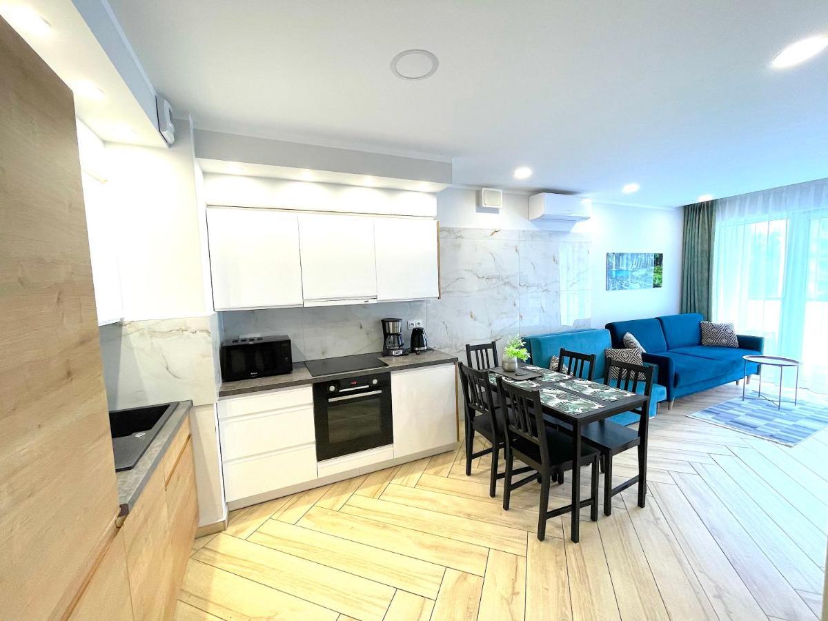 Apartament Superior Blue Przy Plazy- Free Pool, Saunas, Jacuzzi, Fitness, Salzgrotte Kolobrzeg Dış mekan fotoğraf