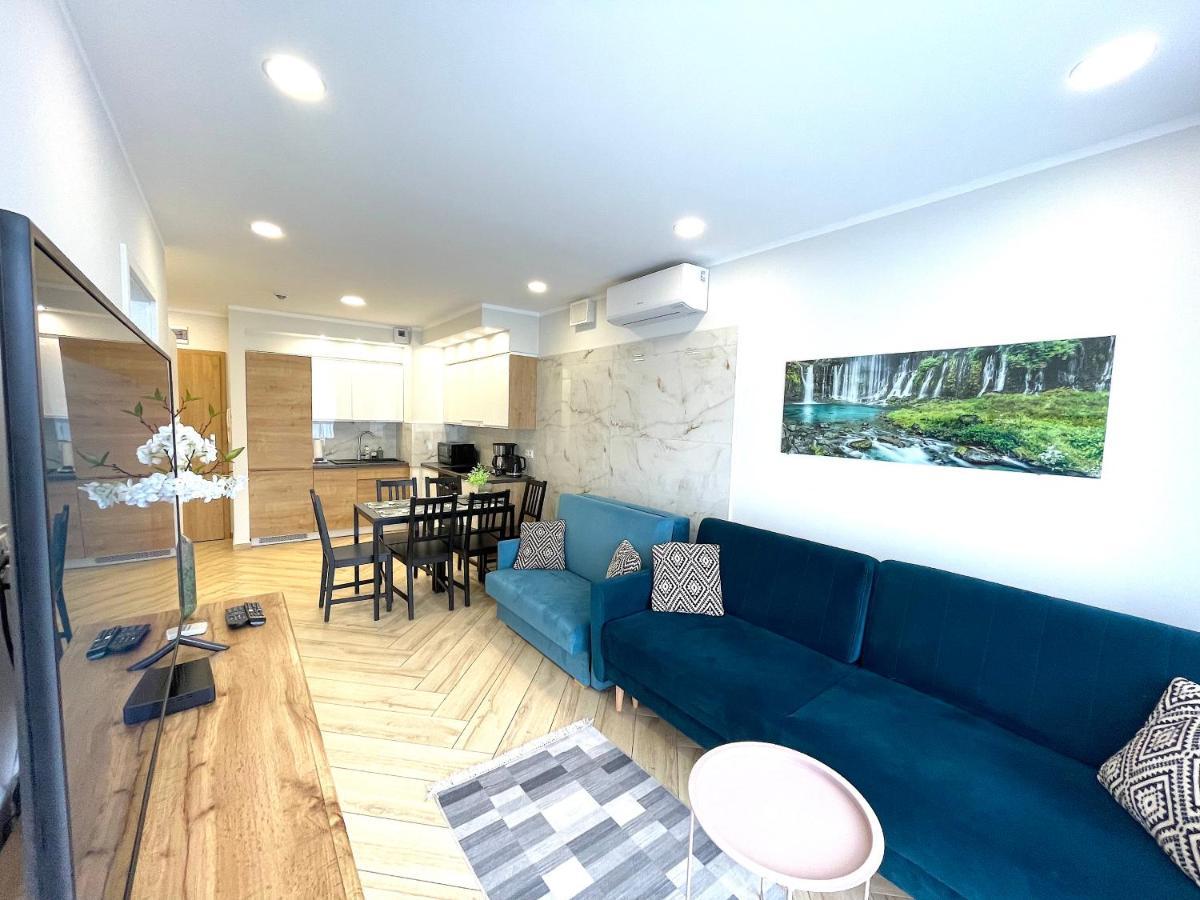 Apartament Superior Blue Przy Plazy- Free Pool, Saunas, Jacuzzi, Fitness, Salzgrotte Kolobrzeg Dış mekan fotoğraf