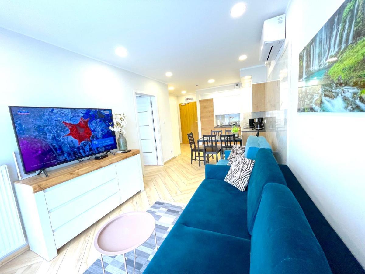 Apartament Superior Blue Przy Plazy- Free Pool, Saunas, Jacuzzi, Fitness, Salzgrotte Kolobrzeg Dış mekan fotoğraf
