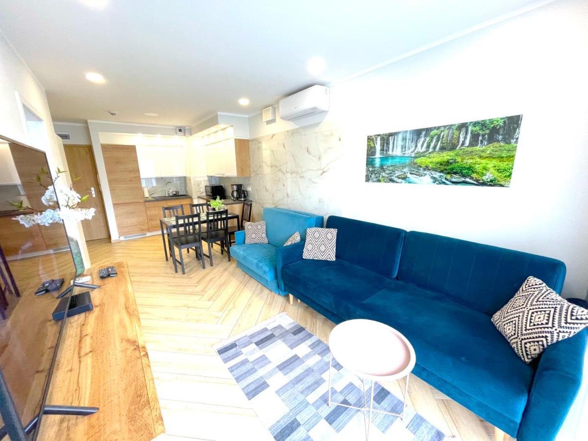 Apartament Superior Blue Przy Plazy- Free Pool, Saunas, Jacuzzi, Fitness, Salzgrotte Kolobrzeg Dış mekan fotoğraf