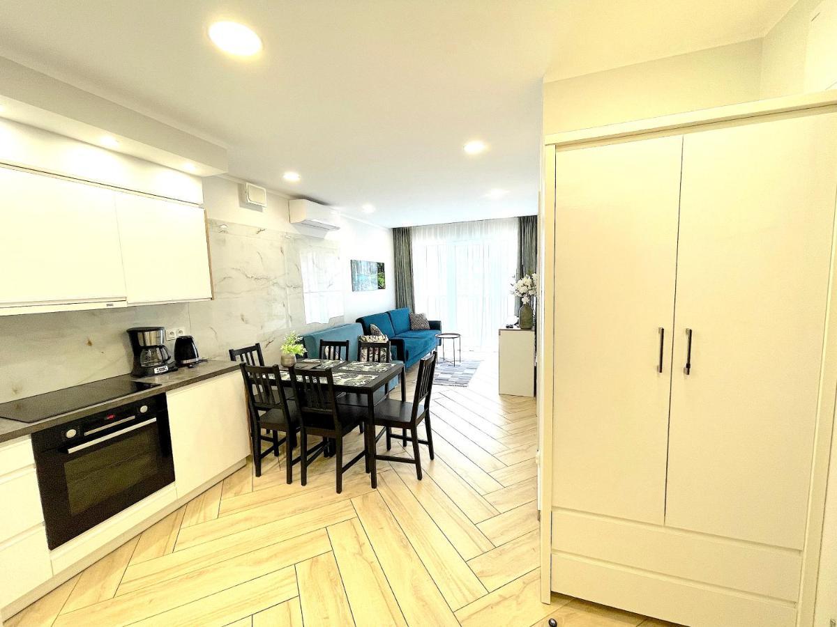 Apartament Superior Blue Przy Plazy- Free Pool, Saunas, Jacuzzi, Fitness, Salzgrotte Kolobrzeg Dış mekan fotoğraf