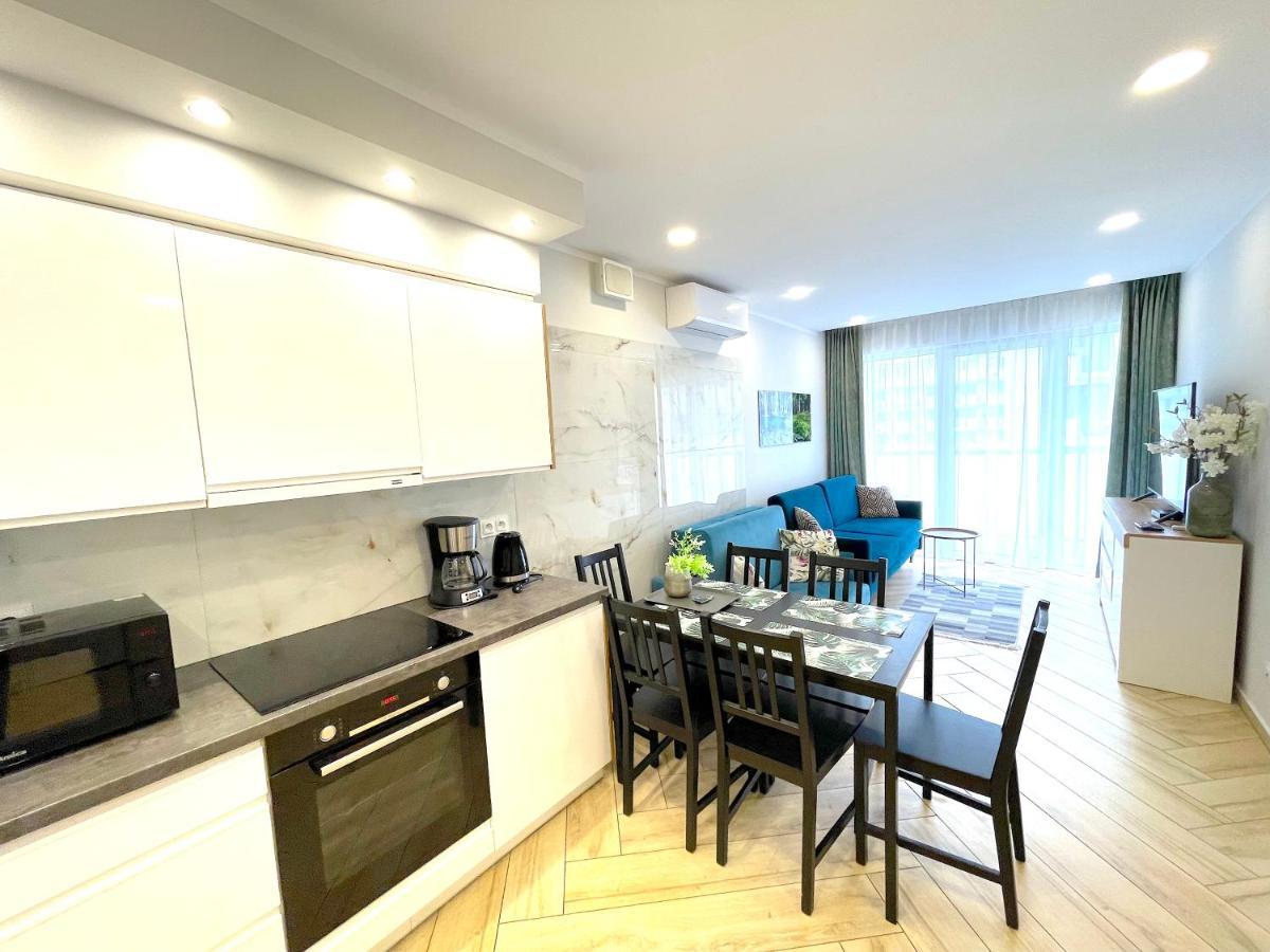 Apartament Superior Blue Przy Plazy- Free Pool, Saunas, Jacuzzi, Fitness, Salzgrotte Kolobrzeg Dış mekan fotoğraf