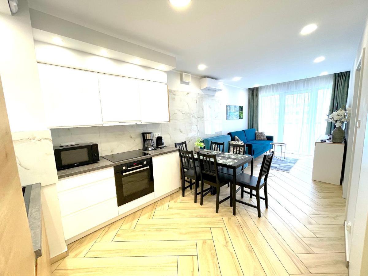 Apartament Superior Blue Przy Plazy- Free Pool, Saunas, Jacuzzi, Fitness, Salzgrotte Kolobrzeg Dış mekan fotoğraf