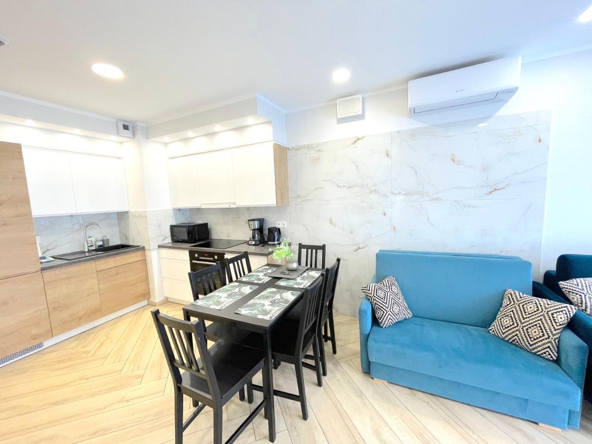 Apartament Superior Blue Przy Plazy- Free Pool, Saunas, Jacuzzi, Fitness, Salzgrotte Kolobrzeg Dış mekan fotoğraf