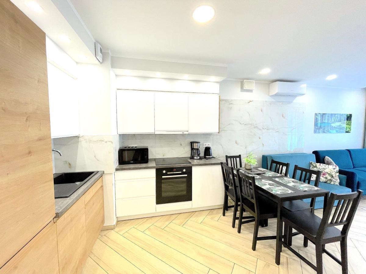 Apartament Superior Blue Przy Plazy- Free Pool, Saunas, Jacuzzi, Fitness, Salzgrotte Kolobrzeg Dış mekan fotoğraf