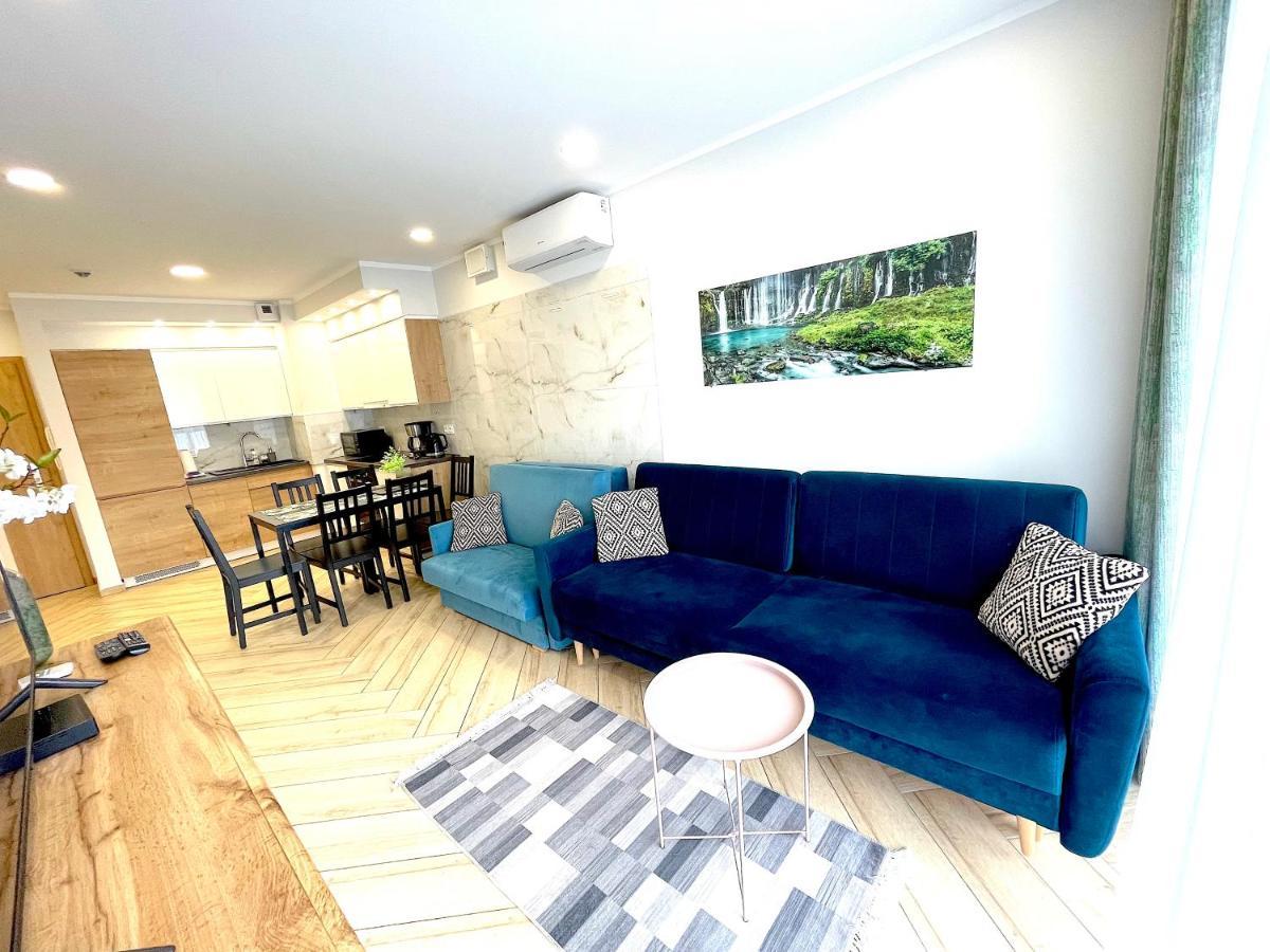 Apartament Superior Blue Przy Plazy- Free Pool, Saunas, Jacuzzi, Fitness, Salzgrotte Kolobrzeg Dış mekan fotoğraf