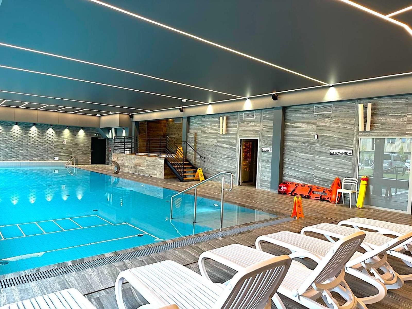 Apartament Superior Blue Przy Plazy- Free Pool, Saunas, Jacuzzi, Fitness, Salzgrotte Kolobrzeg Dış mekan fotoğraf