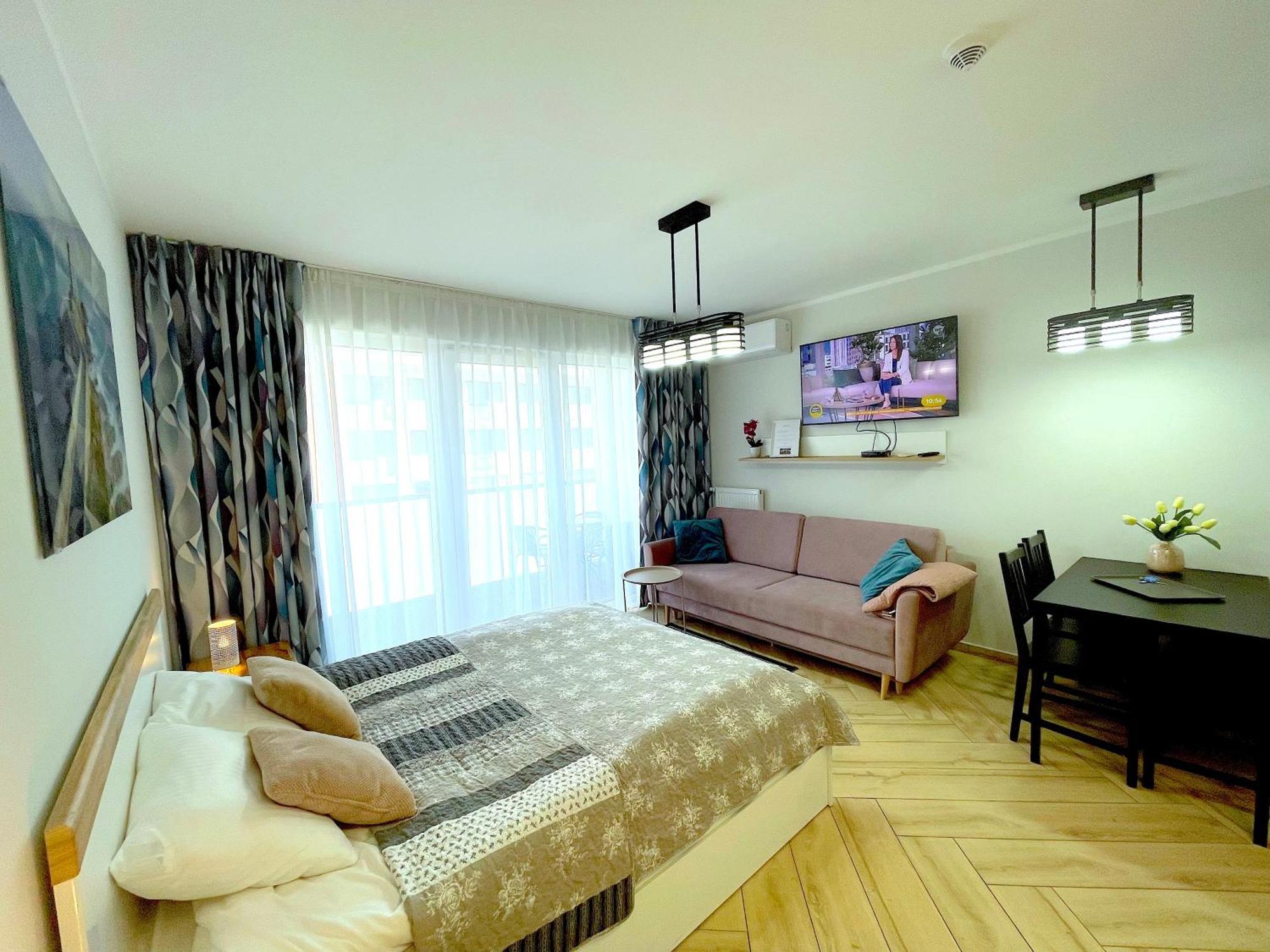 Apartament Superior Blue Przy Plazy- Free Pool, Saunas, Jacuzzi, Fitness, Salzgrotte Kolobrzeg Dış mekan fotoğraf