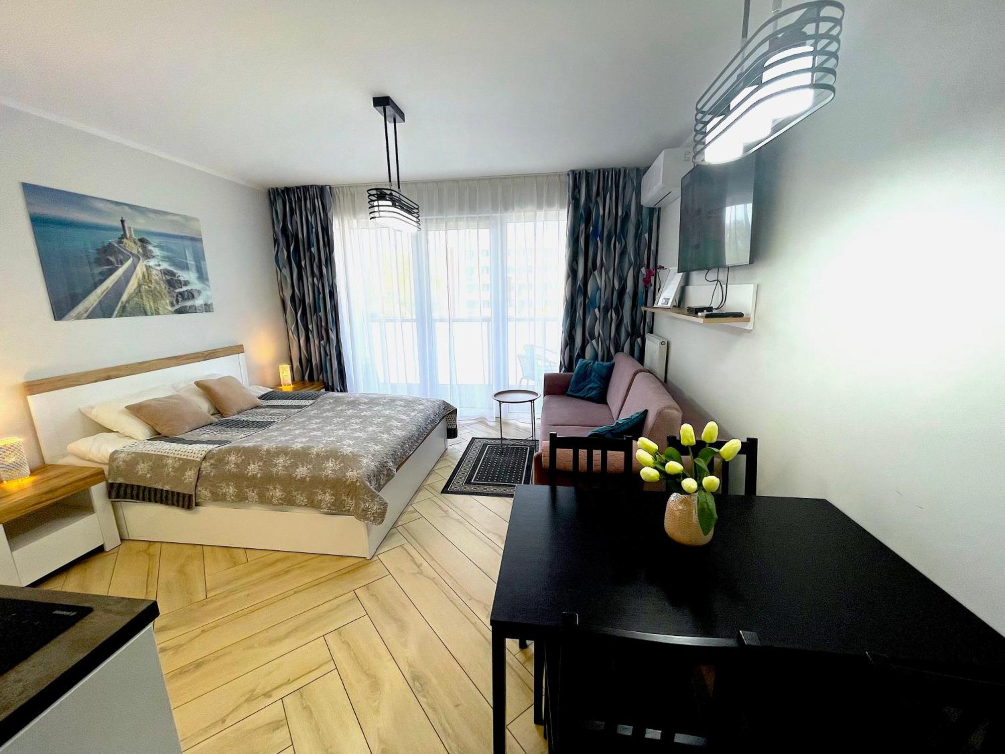 Apartament Superior Blue Przy Plazy- Free Pool, Saunas, Jacuzzi, Fitness, Salzgrotte Kolobrzeg Dış mekan fotoğraf