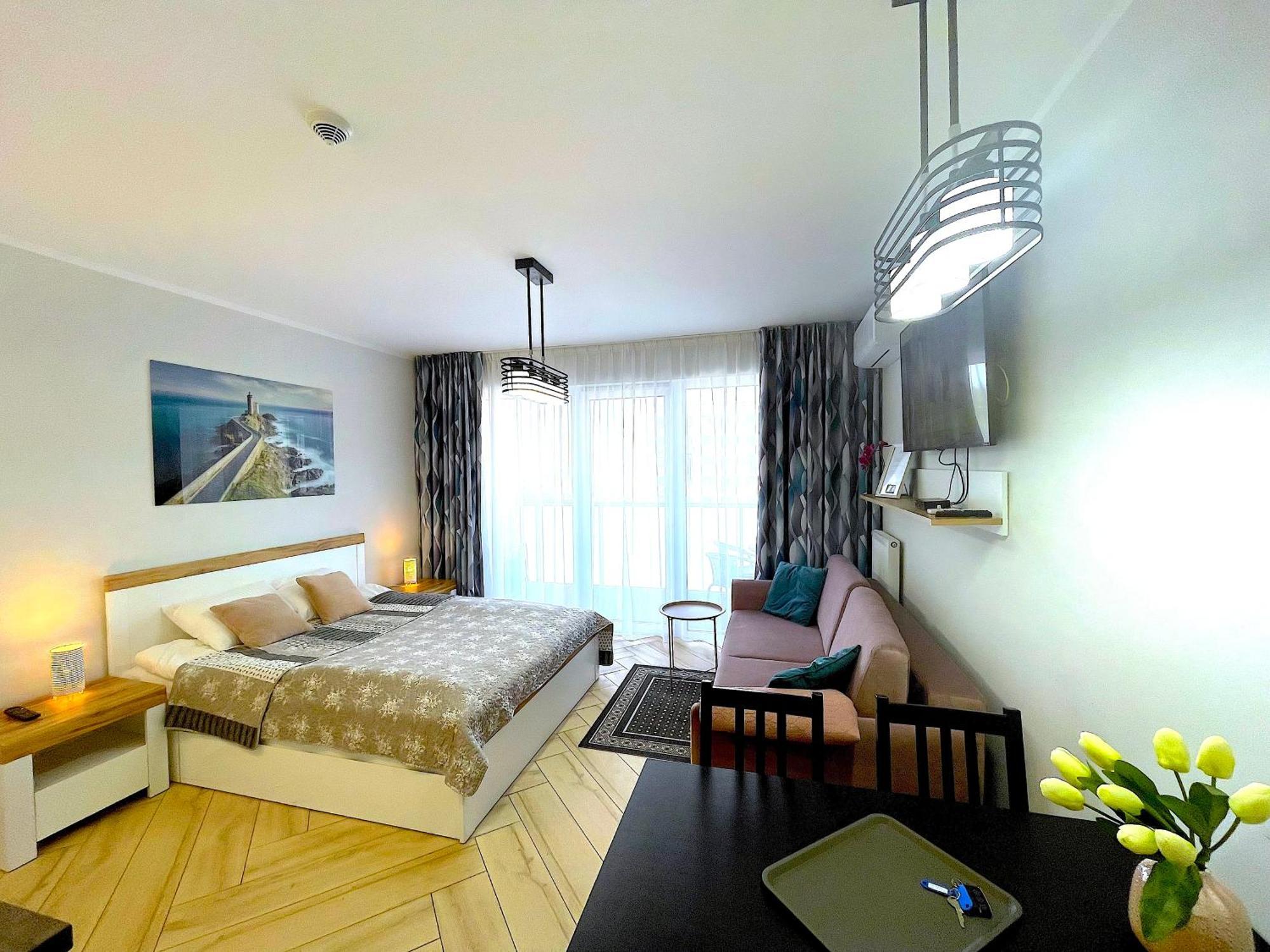 Apartament Superior Blue Przy Plazy- Free Pool, Saunas, Jacuzzi, Fitness, Salzgrotte Kolobrzeg Dış mekan fotoğraf
